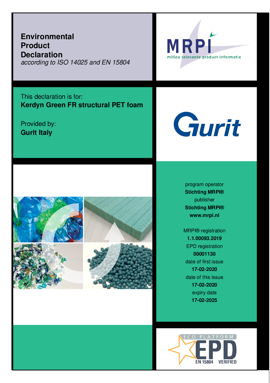Gurit® Kerdyn™ Green FR Certificates